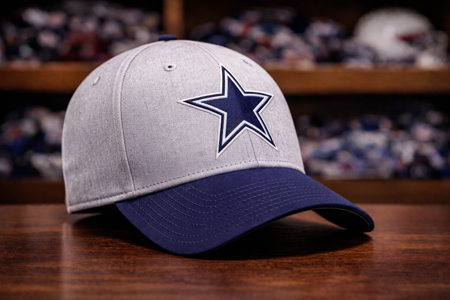 Dallas Cowboys cap in locker room